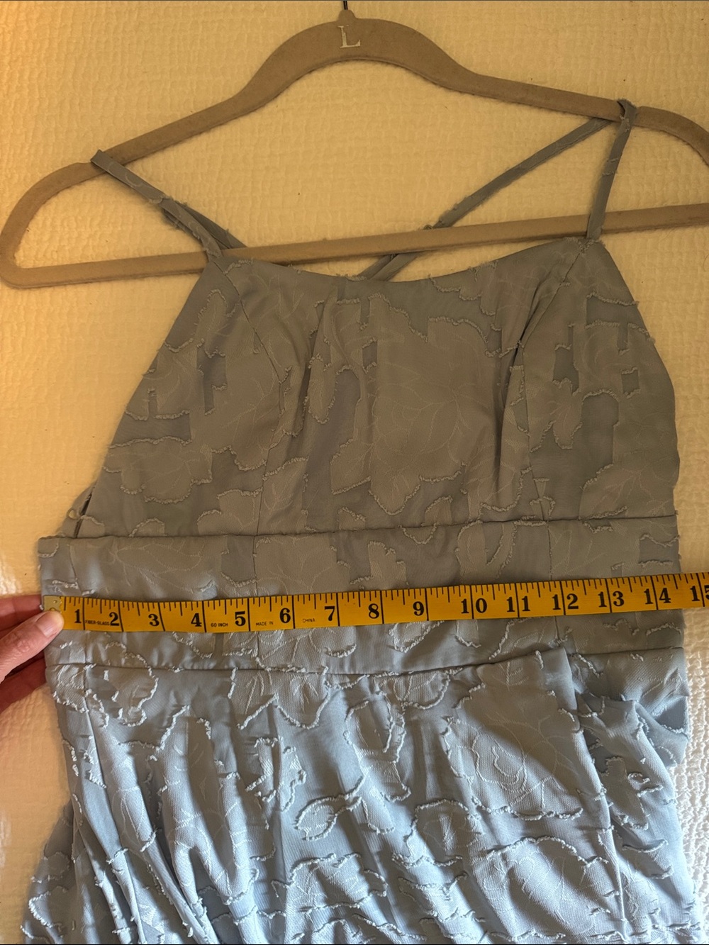 Lulu's Light Blue Lace Maxi Dress with Spaghetti Straps - Picture 11 of 11